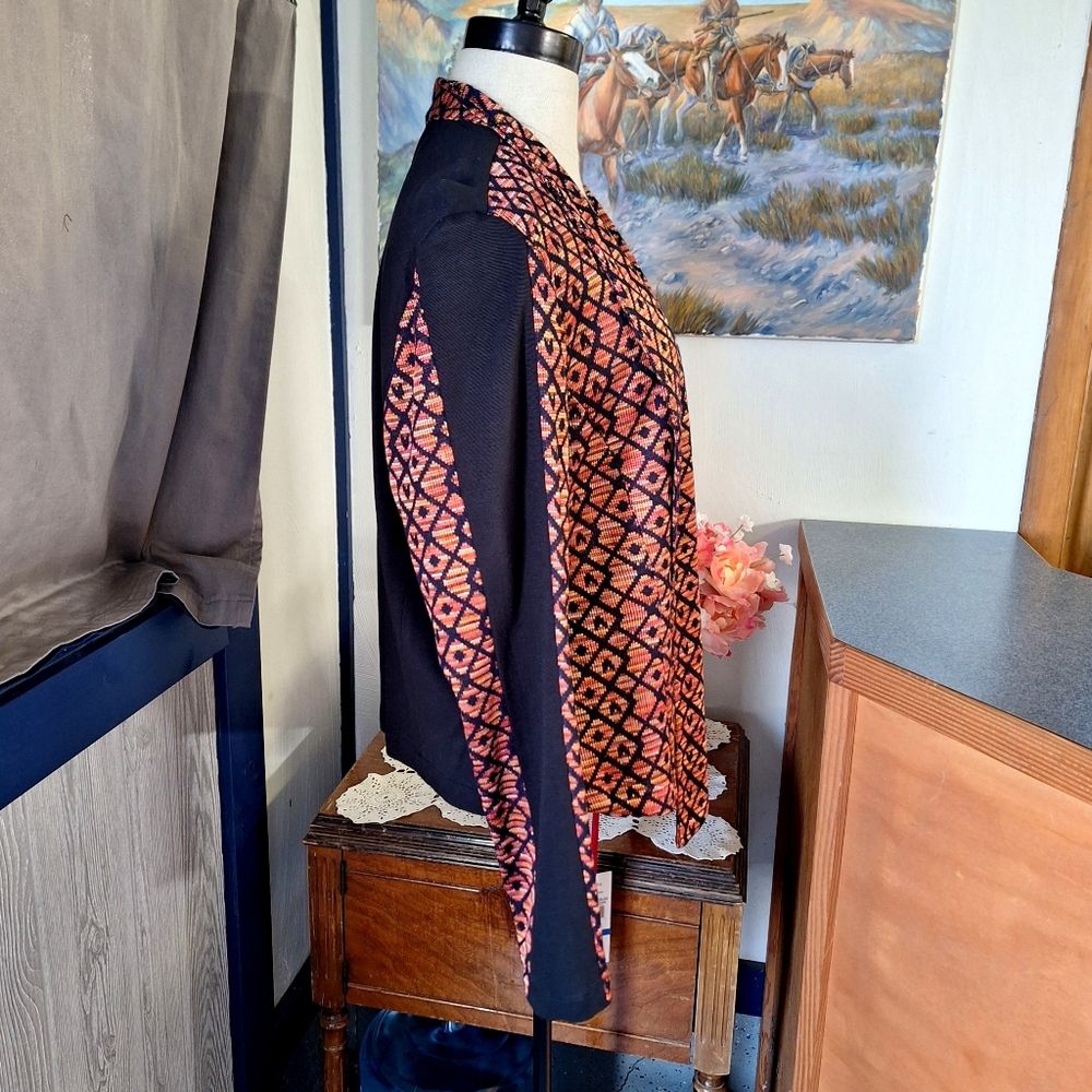 Vintage Ruby Rd. "MACHU PICCHU 2014" Open Front Cardigan, Size Xl, Style#42132C5 - Picture 6 of 11